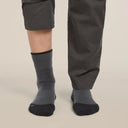 Icebreaker Wandelsokken Dames Merinowol - Medium Demping - Grijs & Zwart