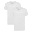 Bamboe slim fit T-shirts Vigo diepe V - hals 2 - pack | Bamboo Basics - T-shirts - Bamboo Basics - underly