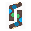 Happy Socks Jumbo Dot Sock Bruin - Socks - Happy Socks - underly