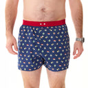 McAlson Boxershorts Heren – Sushi Print Donkerblauw – 100% Katoen - Underwear - McAlson - underly