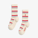 Stripe Socks Oatmilk - Gestreepte sokken van bio - katoen | Armedangels - Socks - Armedangels - underly